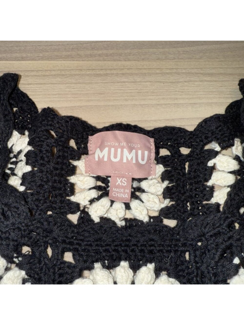 Show Me Your Mumu Mamacita Black White Coverup Mini Dress Women's X-Small XS - Picture 3 of 6
